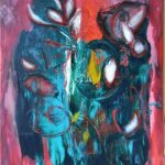 50 x 40 auf Keilrahmen. Acryl, 205,-