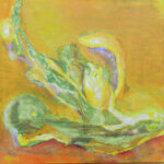 50 x 50 cm. Acryl, Seidenpapier. 220,-