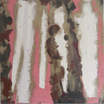 50 x 50 cm Acryl und Papiereauf Keilrahmen. 210,-