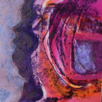 15 x 15 x 4 cm, Acryl mit Sand auf MDF-Platte. 50,-