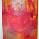 60 x 80 x 4 cm. Acrylfarben 410,-