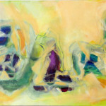 Acryl auf Karton, mit Rahmen, 40 x 50. 240,- .